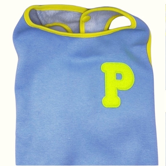 P Pattern Sleeveless Shirt for Pets:Cozy Fleece Fabric Cute & Casual Dogs & Cats - Picture 2 of 6